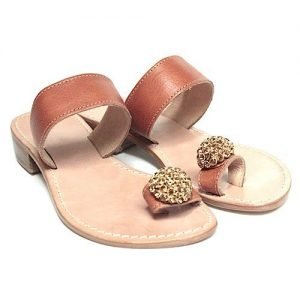 Women's sandals Anna Palù cowhide white bottom leather natural T20