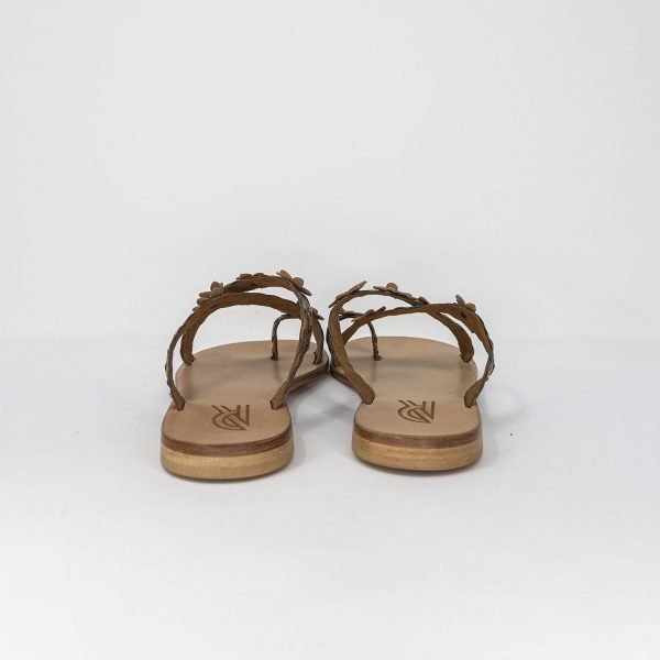 Sandali infradito incrociato flower