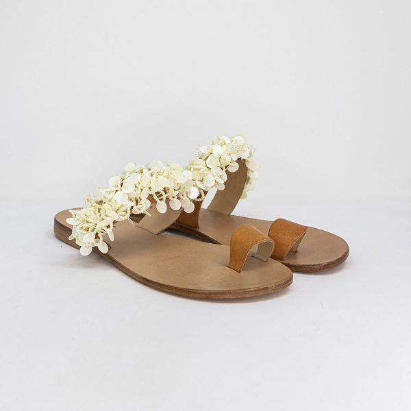 Sandali infradito fascia flower