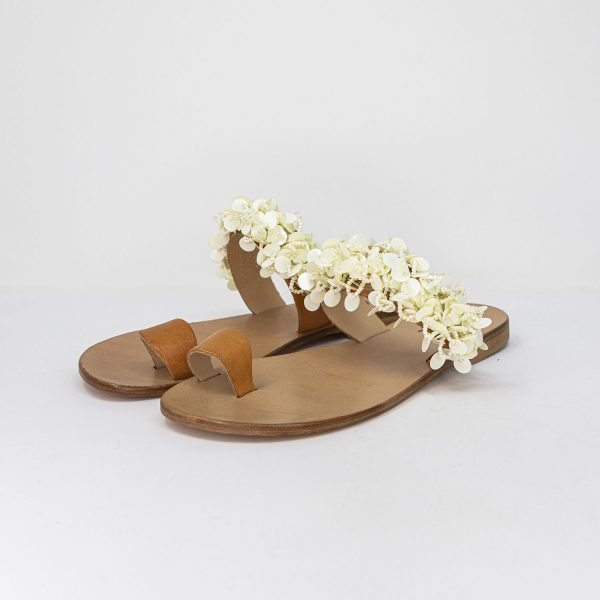 Sandali infradito fascia flower