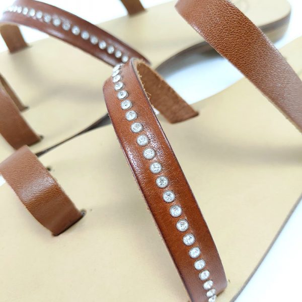 Sandali infradito fasce brillanti