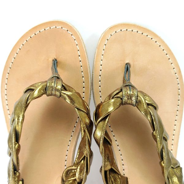 Sandali infradito treccia