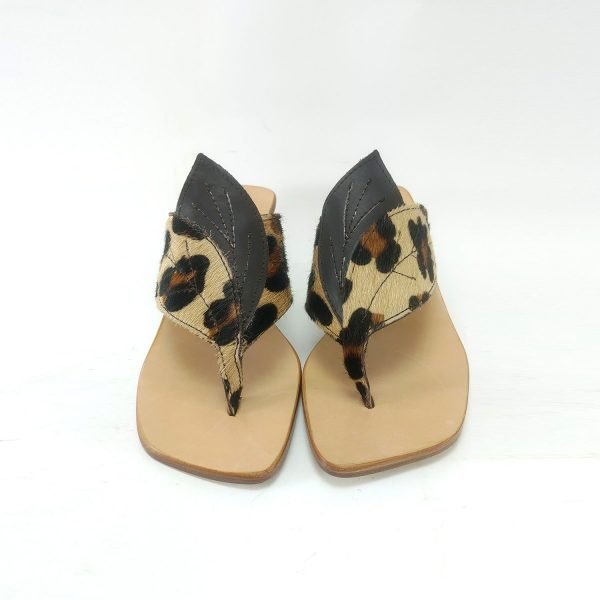 Sandali infradito foglia cavallino