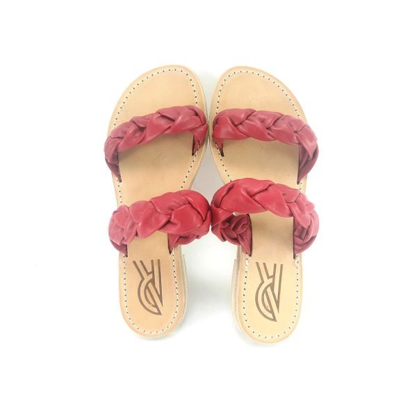 Sandali fascia treccia