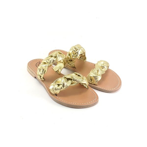 Sandali fascia treccia