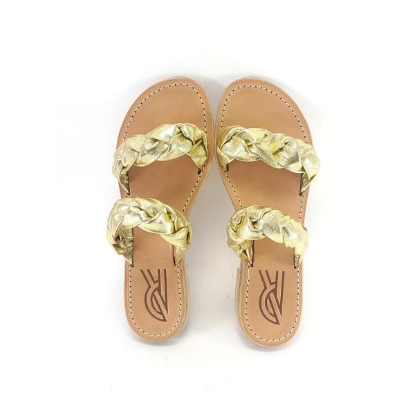 Sandali fascia treccia