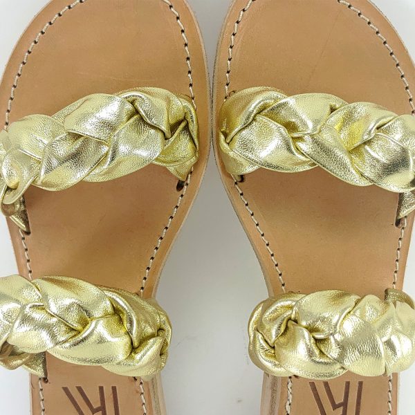 Sandali fascia treccia