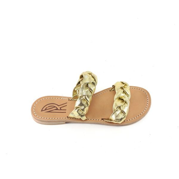 Sandali fascia treccia
