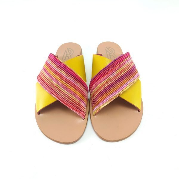 Sandali ciabatta incrocio arcobaleno