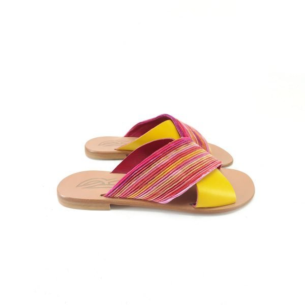 Sandali ciabatta incrocio arcobaleno