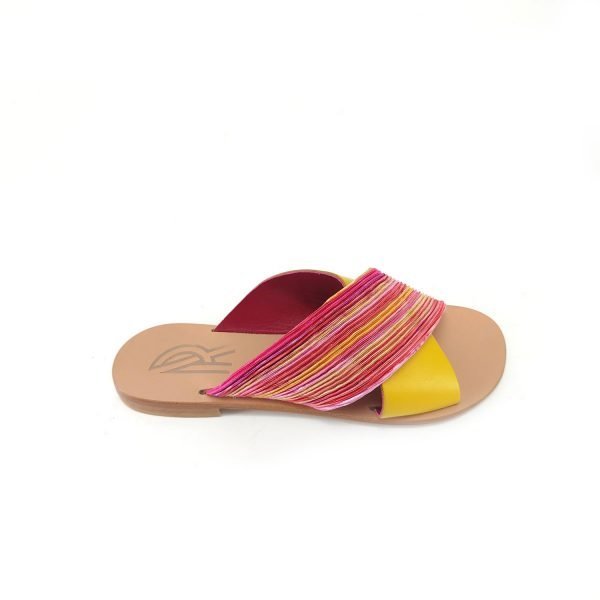 Sandali ciabatta incrocio arcobaleno