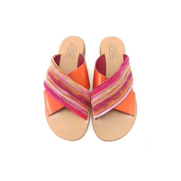 Sandali ciabatta incrocio arcobaleno
