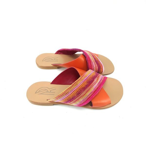 Sandali ciabatta incrocio arcobaleno