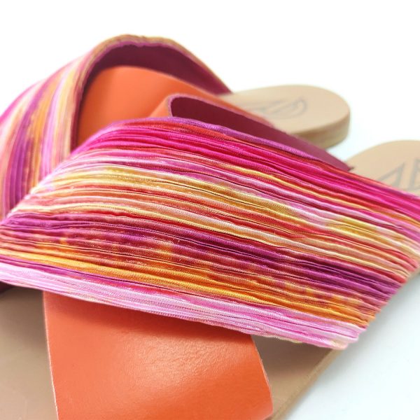 Sandali ciabatta incrocio arcobaleno