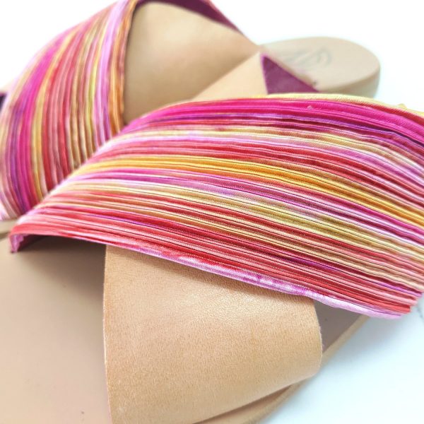 Sandali ciabatta incrocio arcobaleno