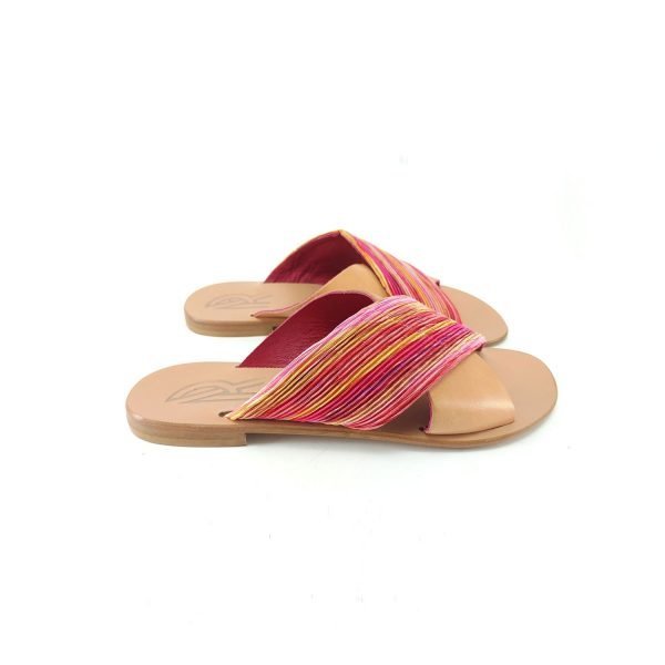 Sandali ciabatta incrocio arcobaleno