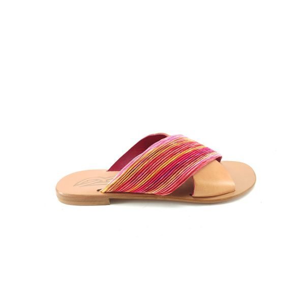 Sandali ciabatta incrocio arcobaleno