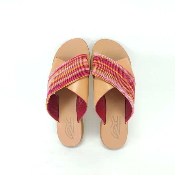 Sandali ciabatta incrocio arcobaleno