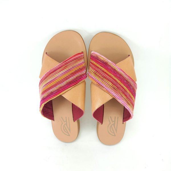 Sandali ciabatta incrocio arcobaleno
