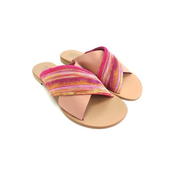 Sandali ciabatta incrocio arcobaleno