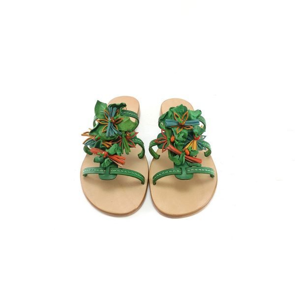 Sandali ciabatta fiori