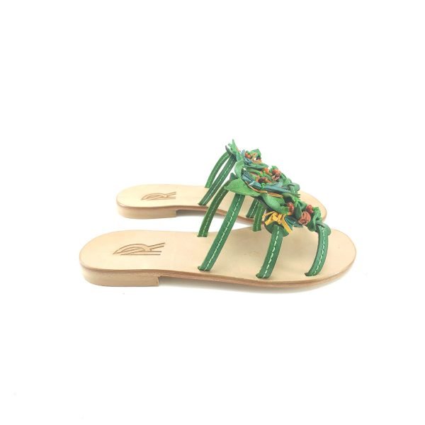 Sandali ciabatta fiori