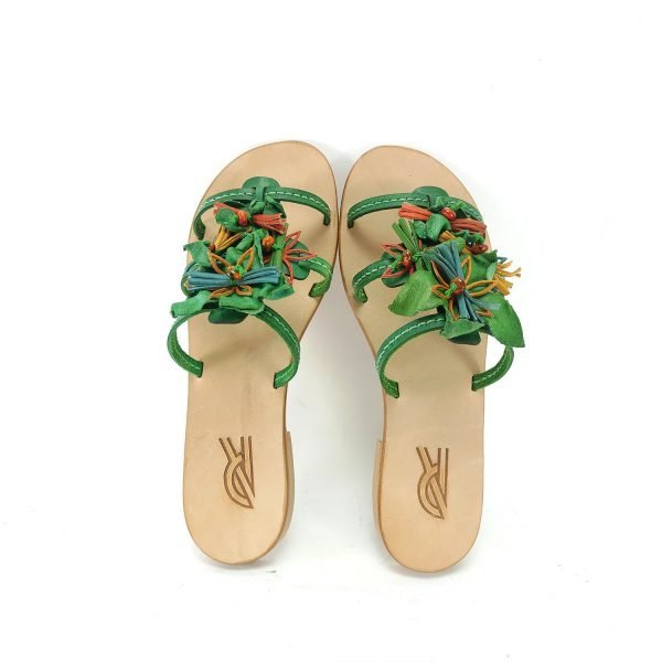 Sandali ciabatta fiori