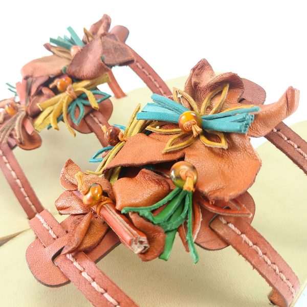 Sandali ciabatta fiori