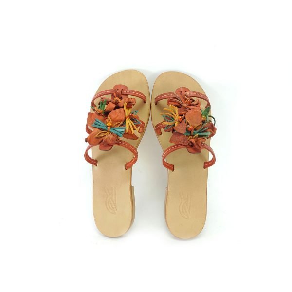Sandali ciabatta fiori