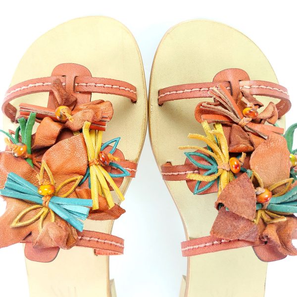 Sandali ciabatta fiori