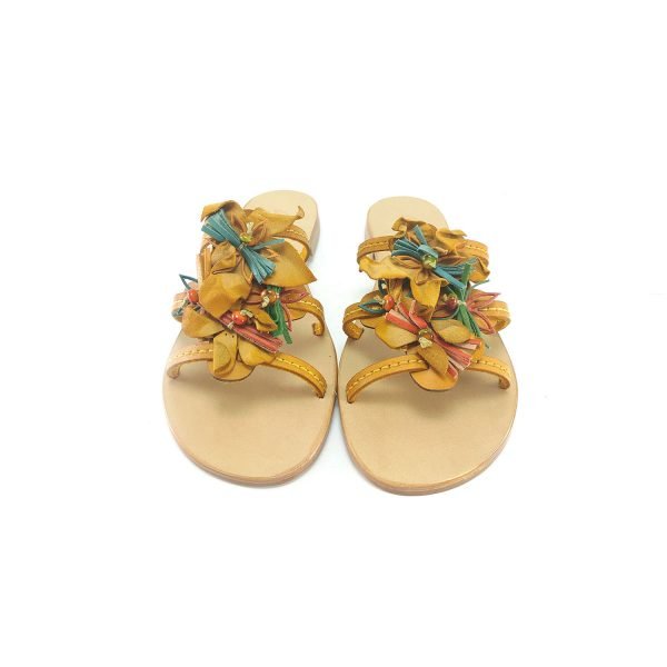 Sandali ciabatta fiori