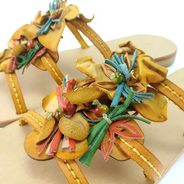 Sandali ciabatta fiori