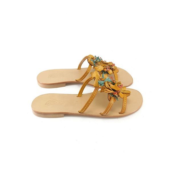 Sandali ciabatta fiori