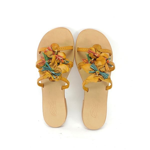 Sandali ciabatta fiori