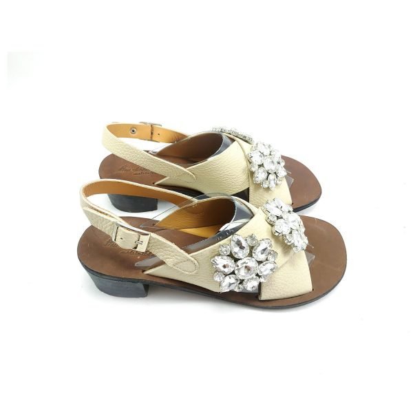 Sandali incrocio swarovski