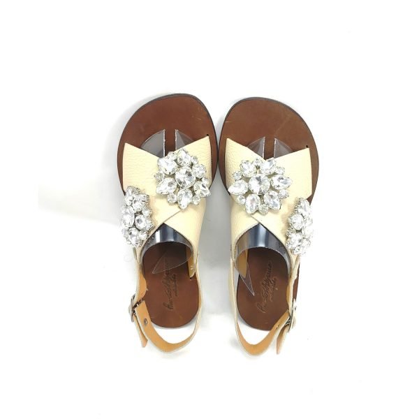 Sandali incrocio swarovski