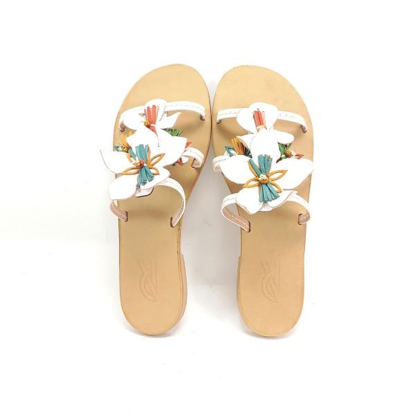 Sandali ciabatta fiori