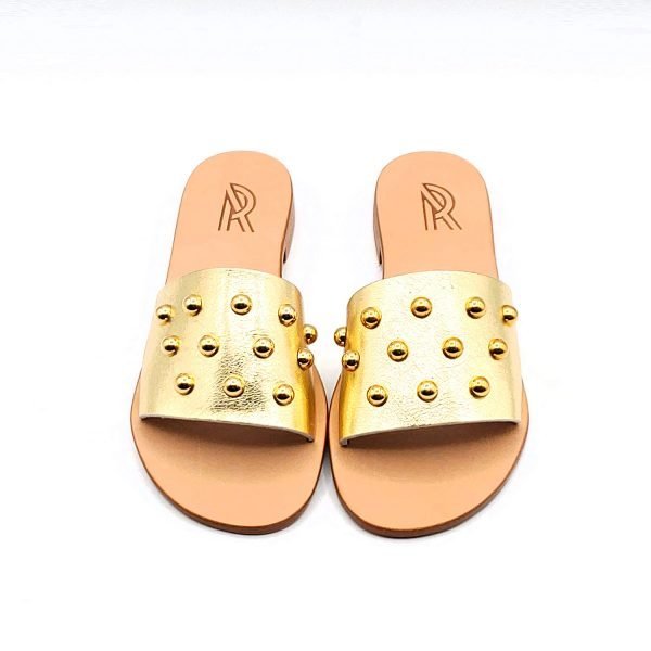 Sandali ciabatta con borchie