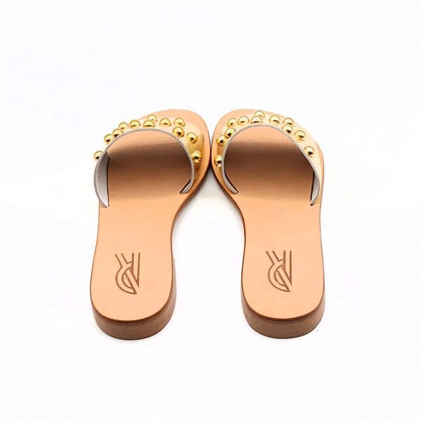 Sandali ciabatta con borchie