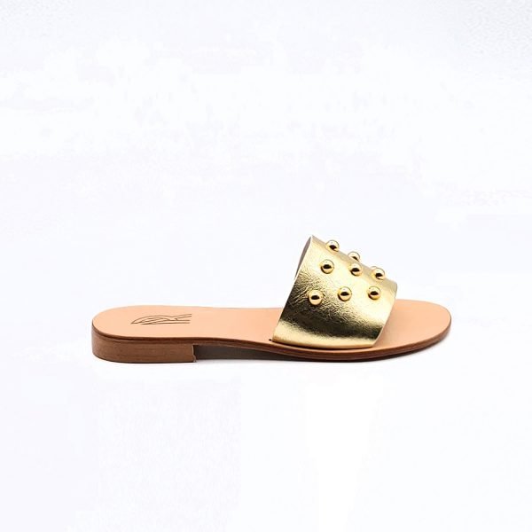 Sandali ciabatta con borchie