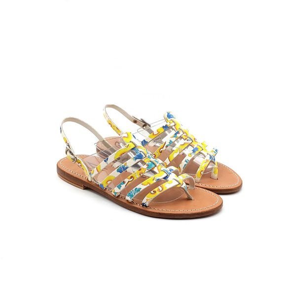 Sandali infradito bassi maiolica