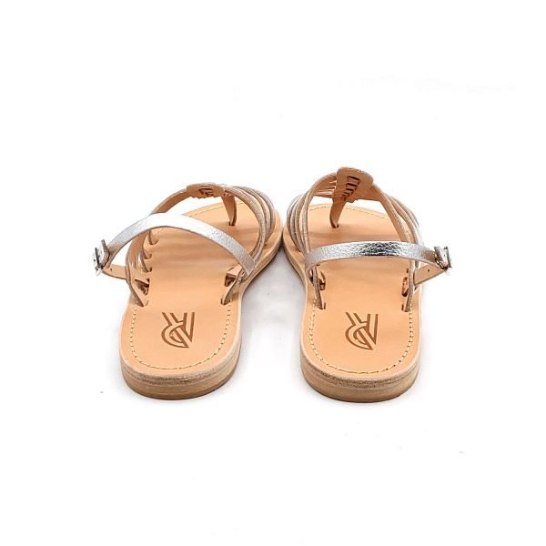 Sandali  infradito bassi fasce laminate