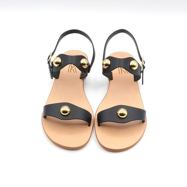 Sandali fascia fibbia con borchie