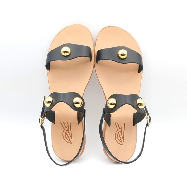 Sandali fascia fibbia con borchie