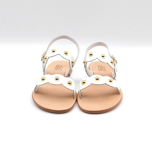 Sandali fascia con borchie