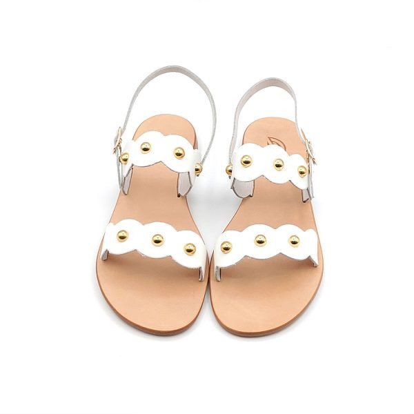 Sandali fascia con borchie