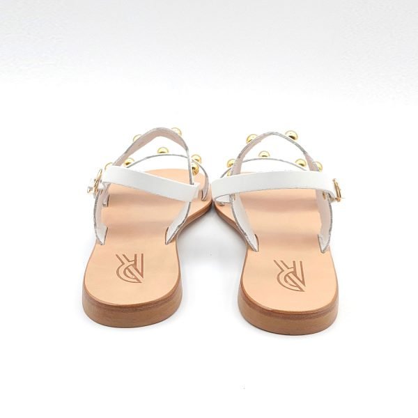 Sandali fascia con borchie