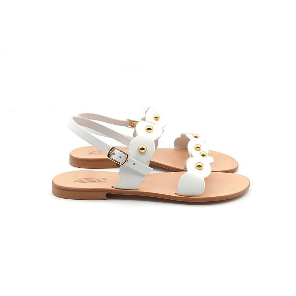 Sandali fascia con borchie