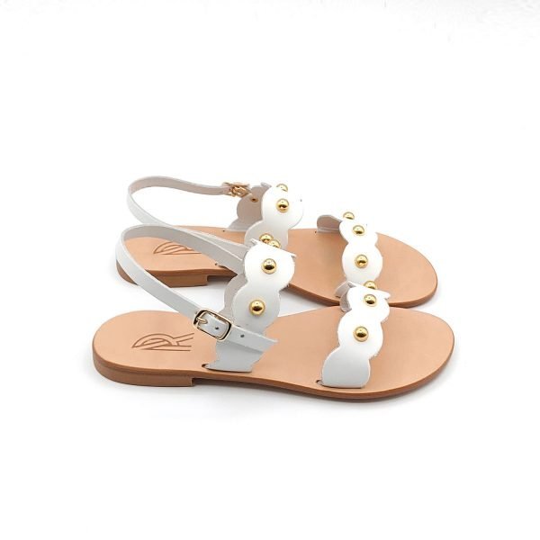 Sandali fascia con borchie