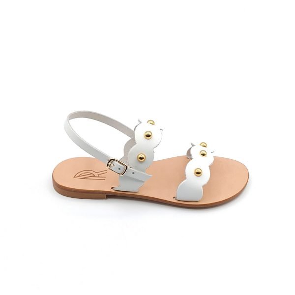 Sandali fascia con borchie